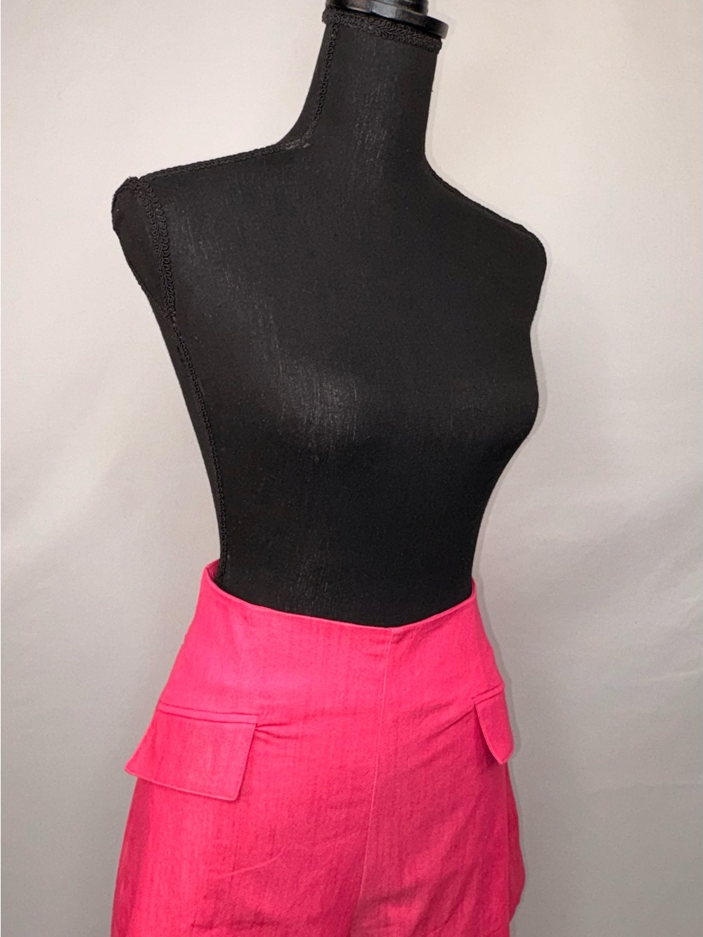 bebe Hot Pink Textured Mini Shorts
